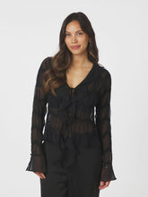 Indlæs billede til gallerivisning NEO NOIR Anika Crepe Chiffon Sort
