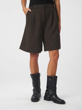 Indlæs billede til gallerivisning NEO NOIR Nika Mini Check Shorts Brown Melange
