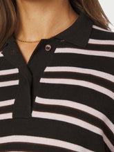 Indlæs billede til gallerivisning NEO NOIR Mala Polo Knit Blouse Dark Brown
