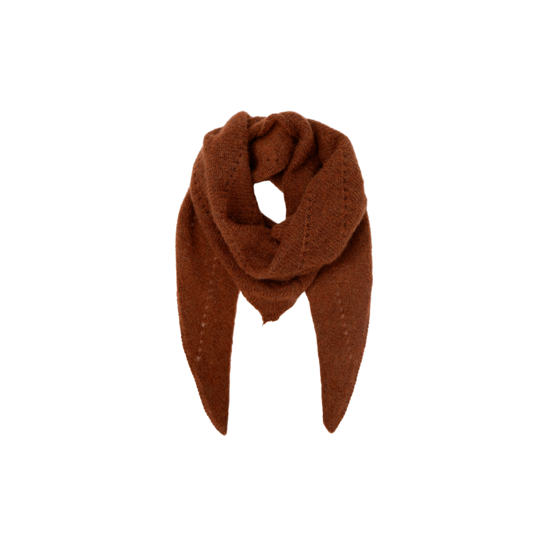 BLACK COLOUR Bcdell Knitted Mini Scarf Camel