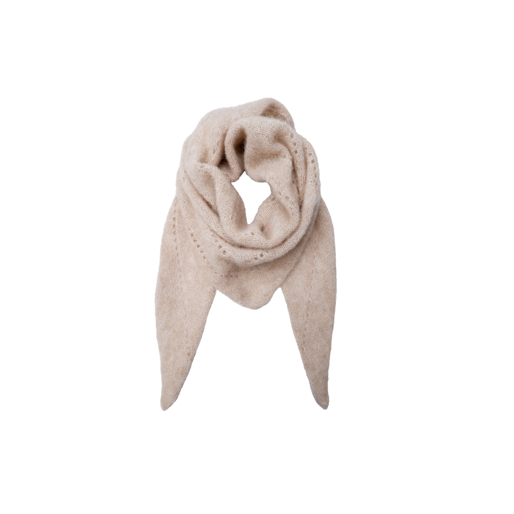 BLACK COLOUR Bcdell Knitted Mini Scarf Natural