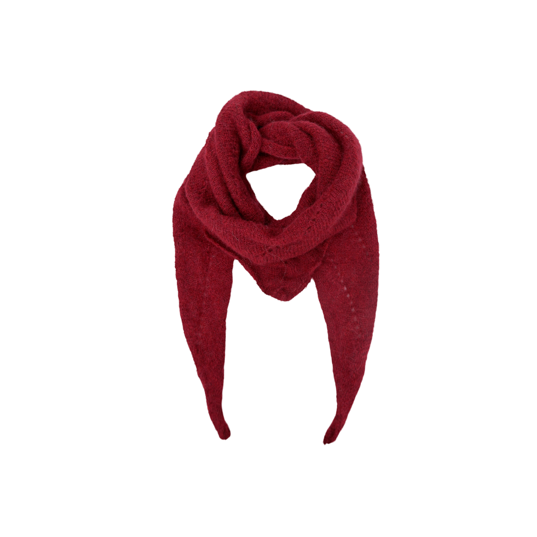 BLACK COLOUR Bcdell Knitted Mini Scarf Wine