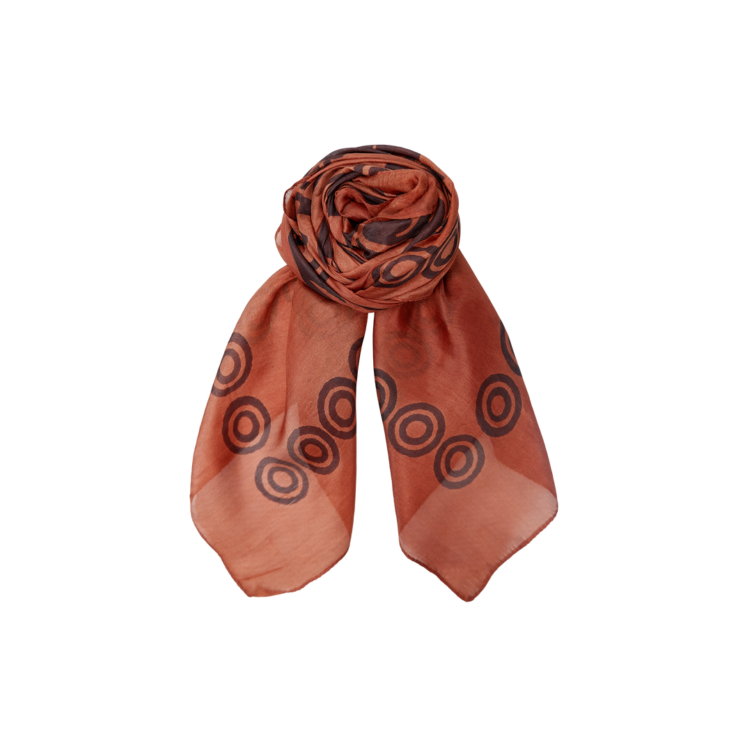 BLACK COLOUR Bckirstine Silk Scarf Mocca