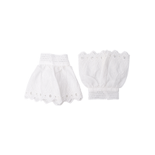 Indlæs billede til gallerivisning BLACK COLOUR Bcreeva Lace Cufs White
