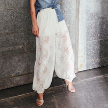Indlæs billede til gallerivisning HAUTE L'AMITIE Bella Lace Harem Pant Off White
