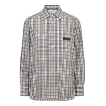 Indlæs billede til gallerivisning HAUTE L'AMITIE Button Down Mini Check Shirt Off White/Beige

