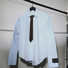 Indlæs billede til gallerivisning HAUTE L'AMITIE Sophie Classy Stripe Shirt Pale Blue
