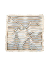 Indlæs billede til gallerivisning BECK SÖNDERGAARD Scallopia Striped Sia Scarf Birch White
