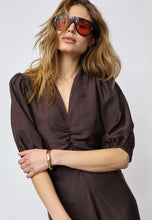 Indlæs billede til gallerivisning CO' COUTURE Hera Puff Dress Dark Brown

