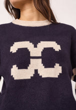 Indlæs billede til gallerivisning CO' COUTURE Row Coco Logo Knit Navy
