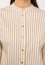 Indlæs billede til gallerivisning CO' COUTURE Sigrid Stripe Shirt Bone
