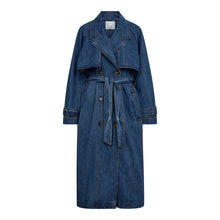 Indlæs billede til gallerivisning CO' COUTURE Delina Denim Trench Coat Navy Denim
