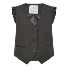 Indlæs billede til gallerivisning CO&#39;COUTURE Liane Frill Tailor Vest Dark Grey
