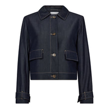 Indlæs billede til gallerivisning CO&#39; COUTURE Terry Denim Jacket Dark Denim
