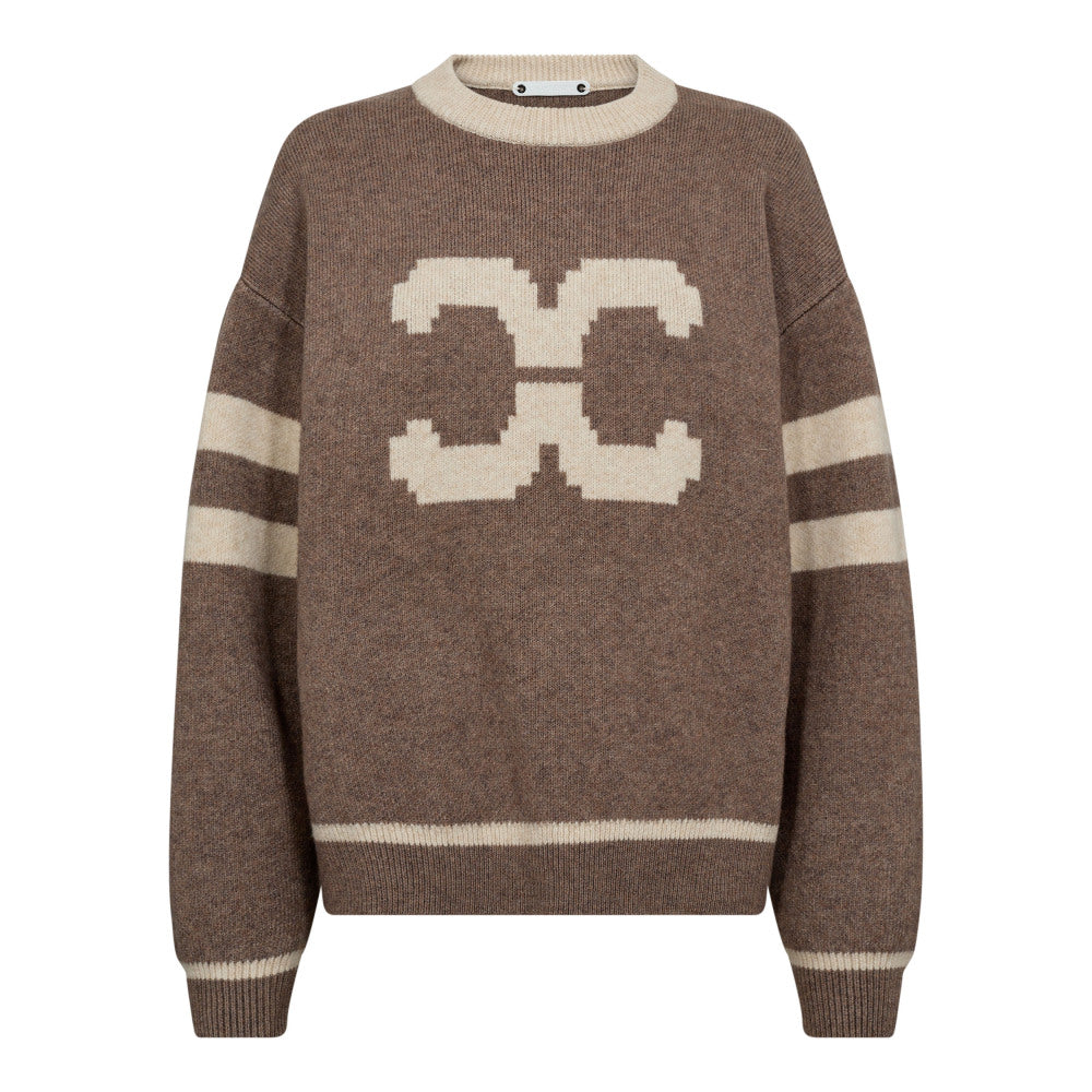 CO' COUTURE Row Coco Logo Knit Walnut