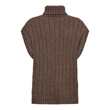 Indlæs billede til gallerivisning CO&#39; COUTURE Row Oversize Cable Knit Vest Walnut
