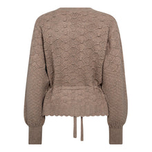 Indlæs billede til gallerivisning CO&#39; COUTURE Row Pointelle Tie Cardigan Champagne
