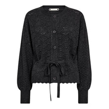 Indlæs billede til gallerivisning CO&#39; COUTURE Row Pointelle Tie Cardigan Dark Grey
