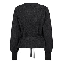 Indlæs billede til gallerivisning CO&#39; COUTURE Row Pointelle Tie Cardigan Dark Grey
