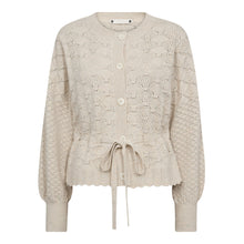 Indlæs billede til gallerivisning CO&#39; COUTURE Row Pointelle Tie Cardigan Ivory
