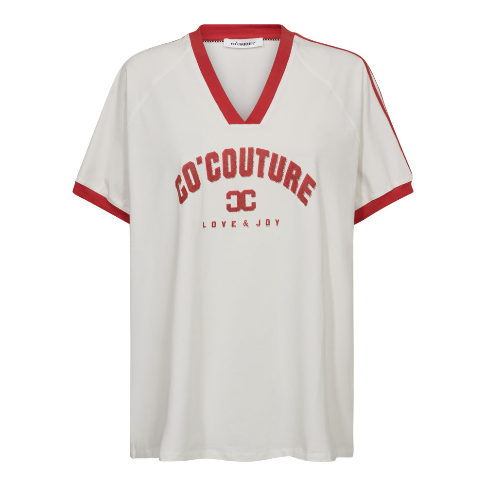 CO' COUTURE Siara Oversize Sporty Tee Red