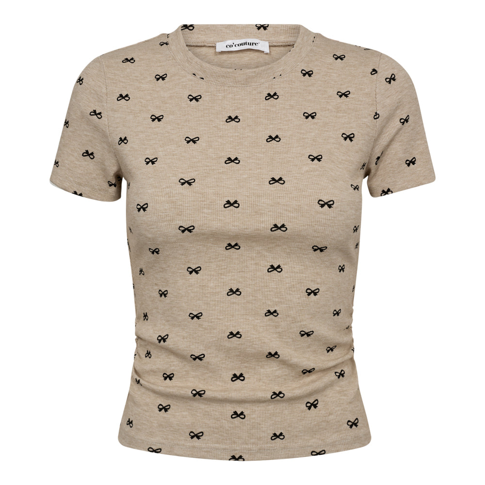 CO' COUTURE Ritchie Ribbon Tee Bone