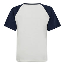 Indlæs billede til gallerivisning CO&#39; COUTURE Edge Block Tee Off White Navy
