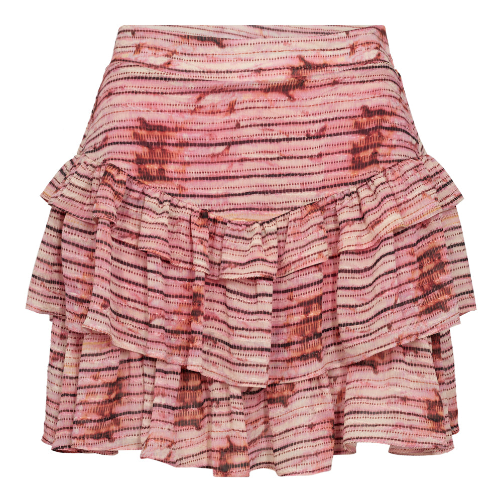 CO' COUTURE Tie Line Frill Skirt Bubblegum