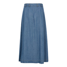 Indlæs billede til gallerivisning CO&#39; COUTURE Anya Denim Pleat Skirt Dark Denim
