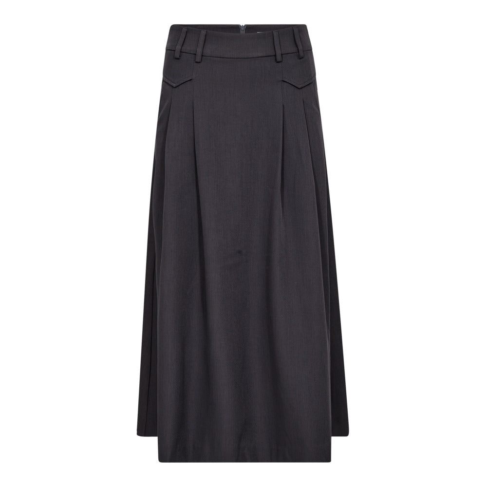 CO' COUTURE Luna Pocket Pleat Skirt Mid Grey