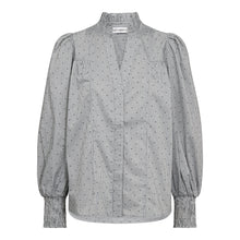 Indlæs billede til gallerivisning CO&#39; COUTURR Stripe Dot Petra V-shirt Light Grey
