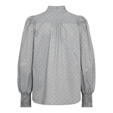 Indlæs billede til gallerivisning CO&#39; COUTURR Stripe Dot Petra V-shirt Light Grey
