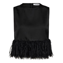 Indlæs billede til gallerivisning CO&#39; COUTURE Adna Feather Top Black
