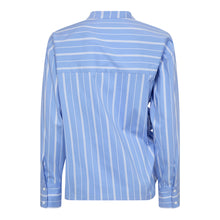 Indlæs billede til gallerivisning CO&#39; COUTURE Shira Stripe Bow V-Blouse Pale Blue
