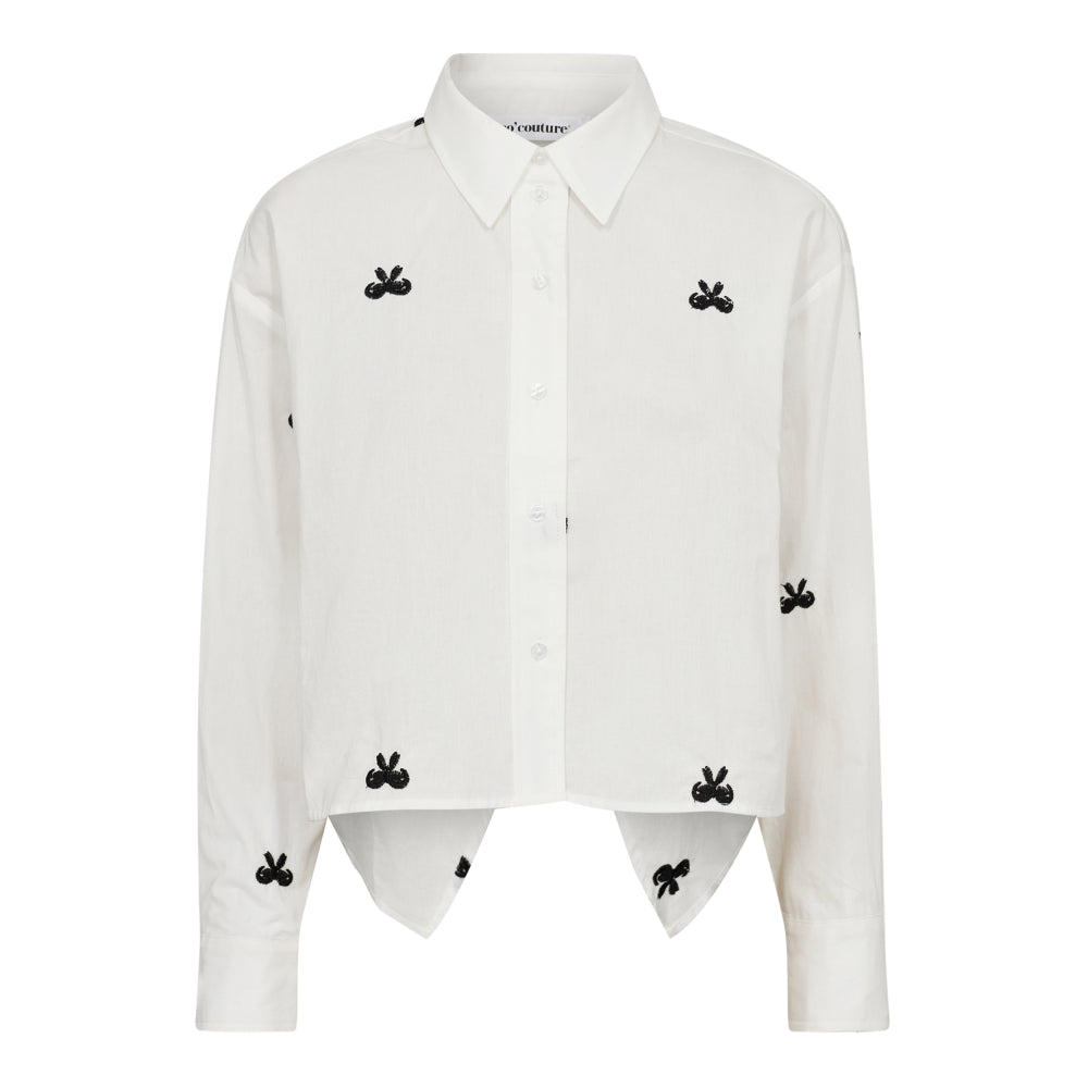 CO' COUTURE Ria Ribbon Shirt White