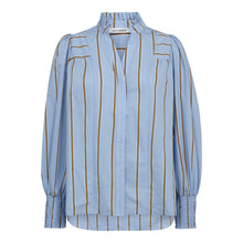 Indlæs billede til gallerivisning CO&#39; COUTURE Amora Stripe V-shirt Pale Blue
