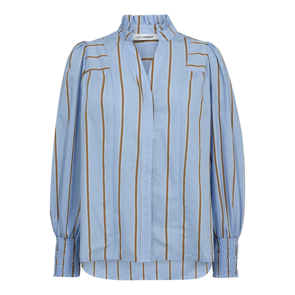 CO' COUTURE Amora Stripe V-shirt Pale Blue