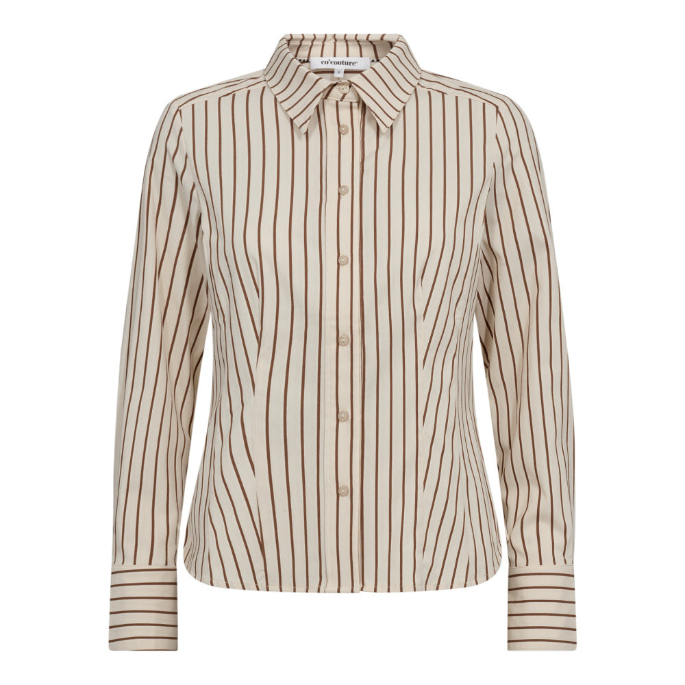 CO' COUTURE SorinCC Strip Fitted Shirt Bone