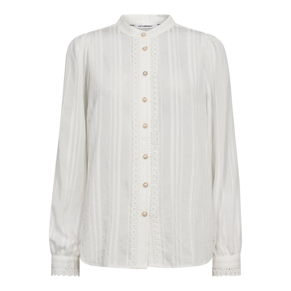 CO' COUTURE Kesi Lace Shirt White