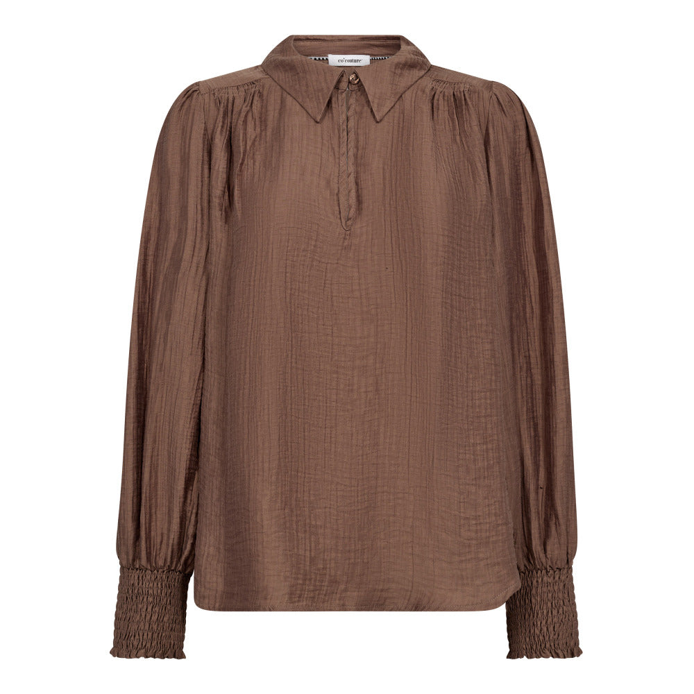 CO' COUTURE Tassy Collar Blouse Walnut