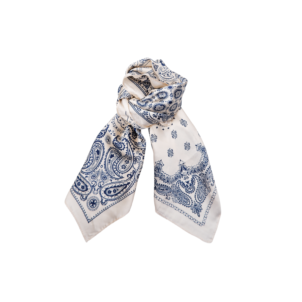 BLACK COLOUR Bcpaisley Mini Scarf Blue