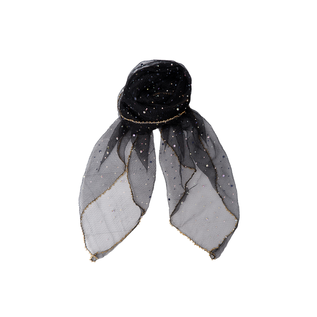BLACK COLOUR Bcardenia Mini Scarf W/Stones Black