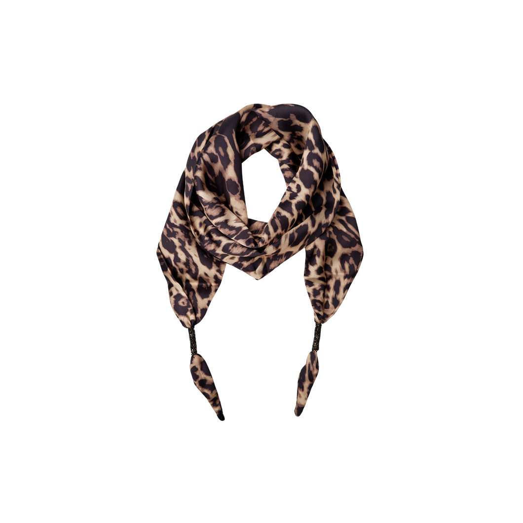BLACK COLOUR Bcfenella Mini Scarf Double Layer Leo