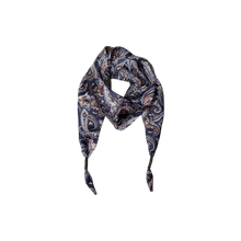 Indlæs billede til gallerivisning BLACK COLOUR Bcfenella Mini Scarf Double Layer Navy Paisley
