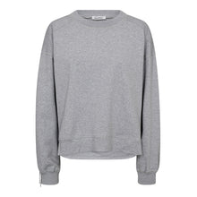 Indlæs billede til gallerivisning CO&#39; COUTURE Stud Fringe Sweat Light Grey
