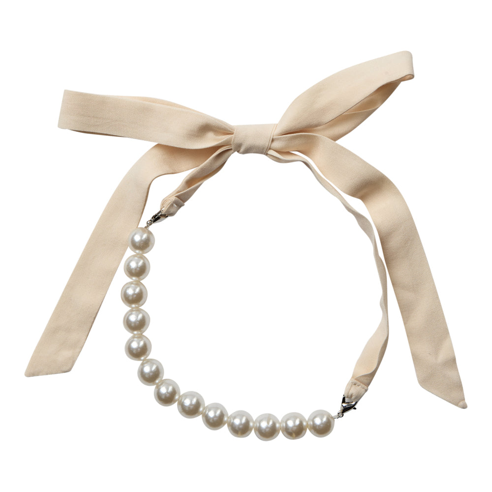 CO' COUTURE Pearl Choker Necklace Bone