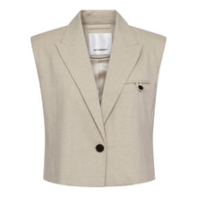 Indlæs billede til gallerivisning CO' COUTURE Leena Linen Vest Bone
