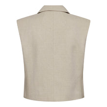 Indlæs billede til gallerivisning CO' COUTURE Leena Linen Vest Bone
