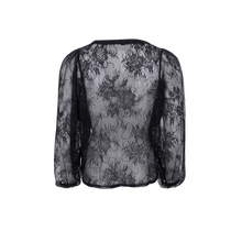 Indlæs billede til gallerivisning BLACK COLOUR Bchope Ls Lace Blouse Sort
