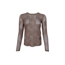 Indlæs billede til gallerivisning BLACK COLOUR Bckamma Mesh Blouse Mini Leo
